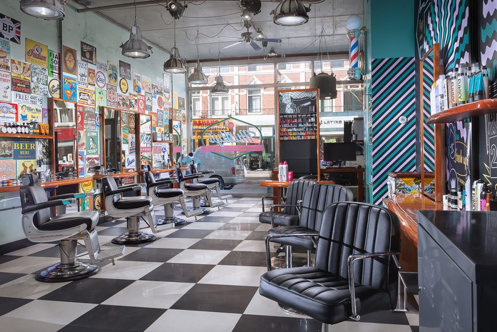 Echte mannen laat zich knippen bij Mudly's barbershop